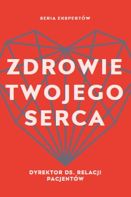 Twoje zdrowie serca red modern-bold