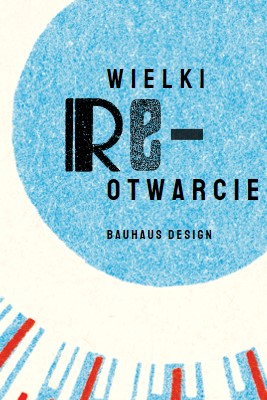 Otwórz ponownie szeroko blue modern-bold