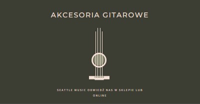 Akcesoria gitarowe brown modern-simple