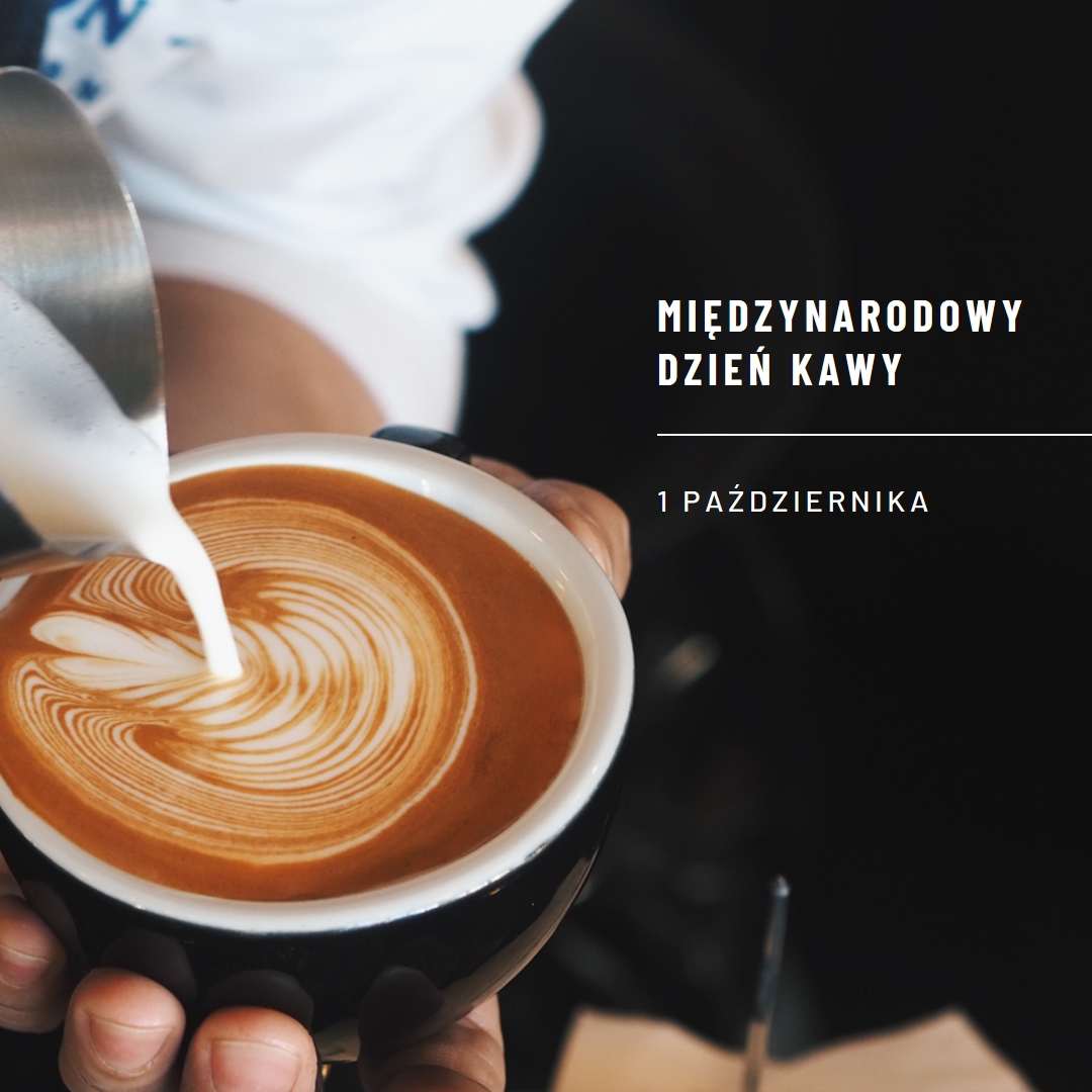 Międzynarodowy Dzień Kawy brown modern-simple