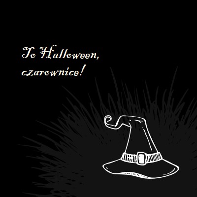 Na Halloween black whimsical-line