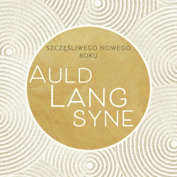Szczęśliwego nowego roku (auld lang syne) white modern-simple
