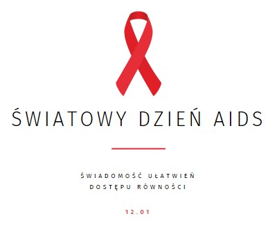 Podnoszenie świadomości na temat AIDS white modern-simple