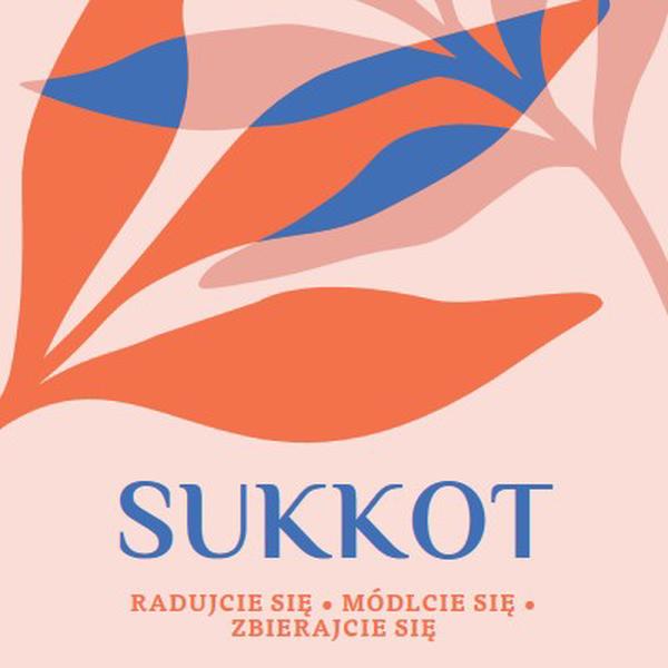 Radość to Sukkot pink organic-simple