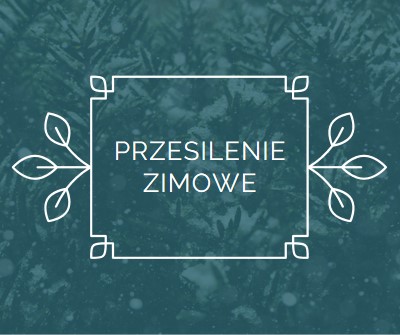 Przesilenie zimowe green modern-simple