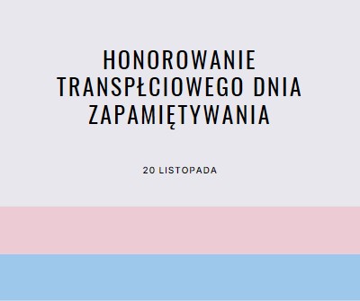 Życie Trans ma znaczenie gray modern-simple