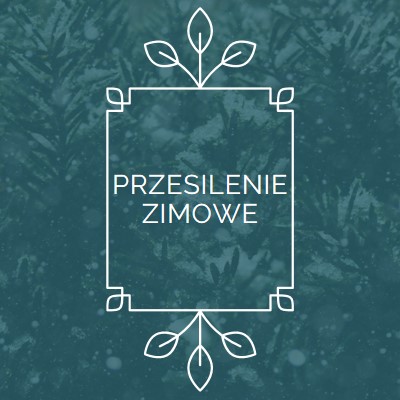 Przesilenie zimowe green modern-simple