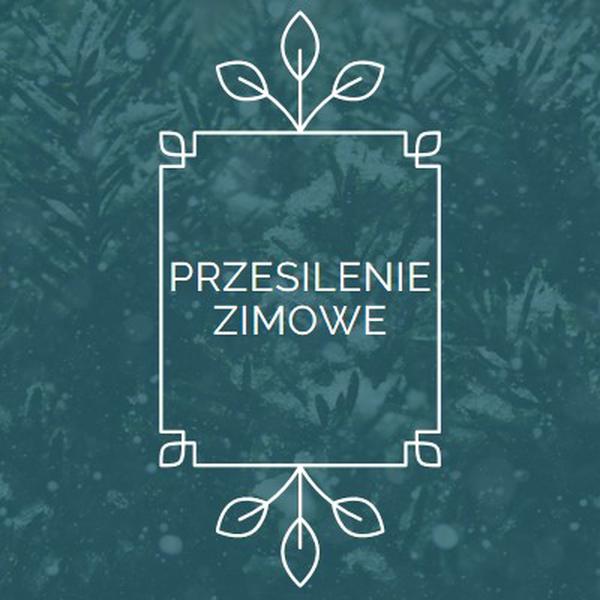 Przesilenie zimowe green modern-simple