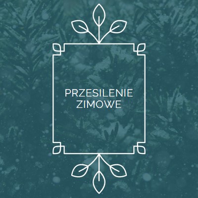 Przesilenie zimowe green modern-simple