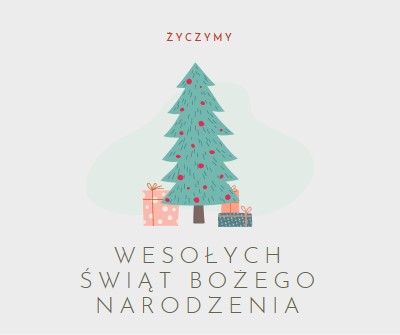 Życząc wesołych Świąt Bożego Narodzenia pink whimsical-color-block