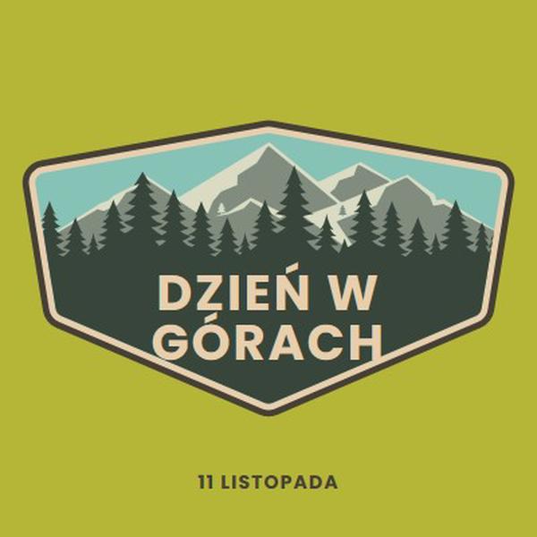 Czas wspinaczki green vintage-retro