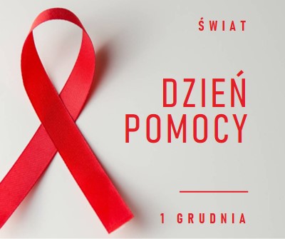 Świadomość AIDS gray modern-simple