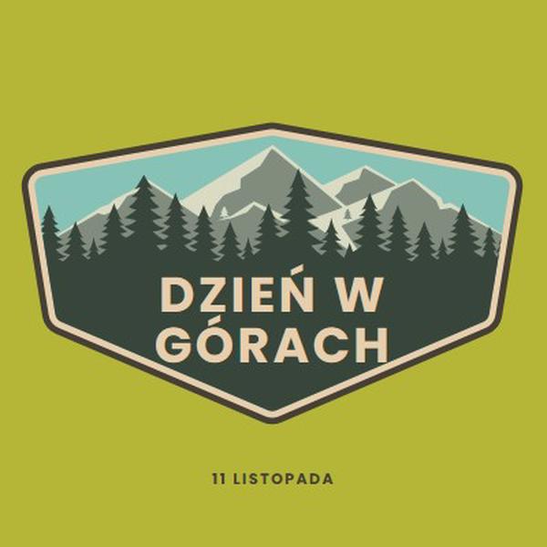 Czas wspinaczki green vintage-retro