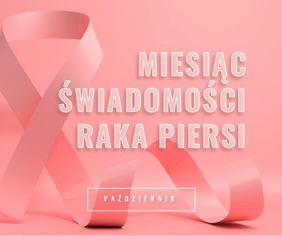 Świadomość raka piersi pink modern-bold