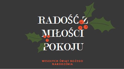 Pokój, miłość, radość gray modern-simple