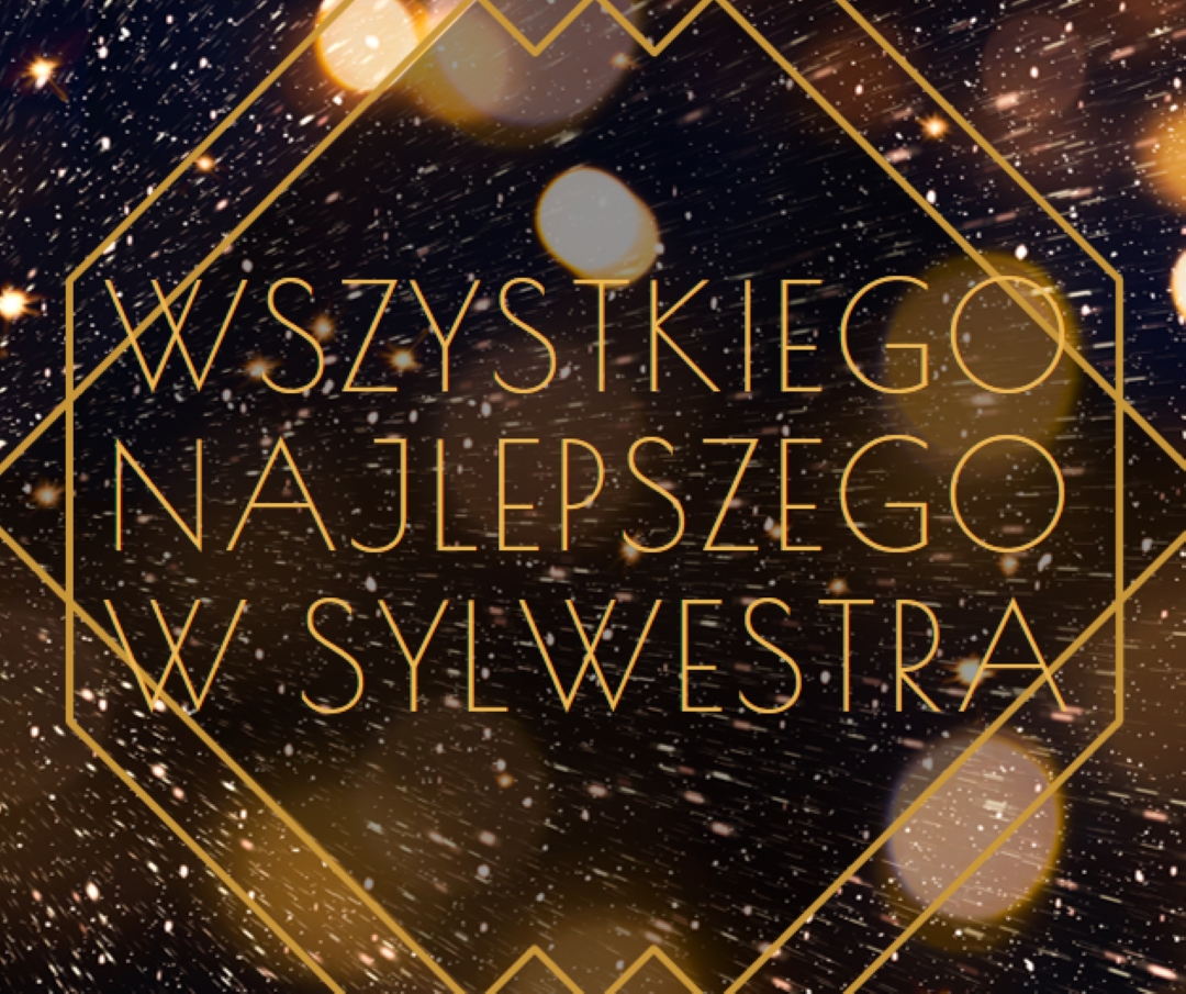 Szczęśliwego sylwestra black modern-geometric-&-linear