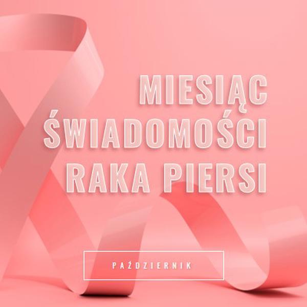 Świadomość raka piersi pink modern-bold