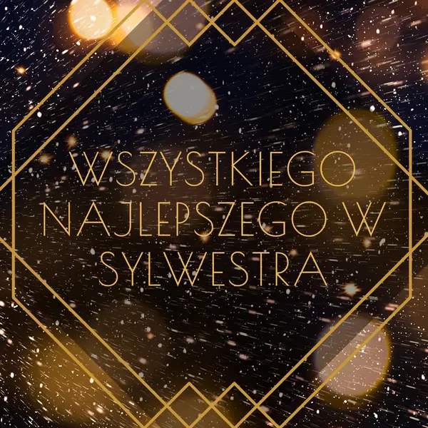 Szczęśliwego sylwestra black modern-geometric-&-linear