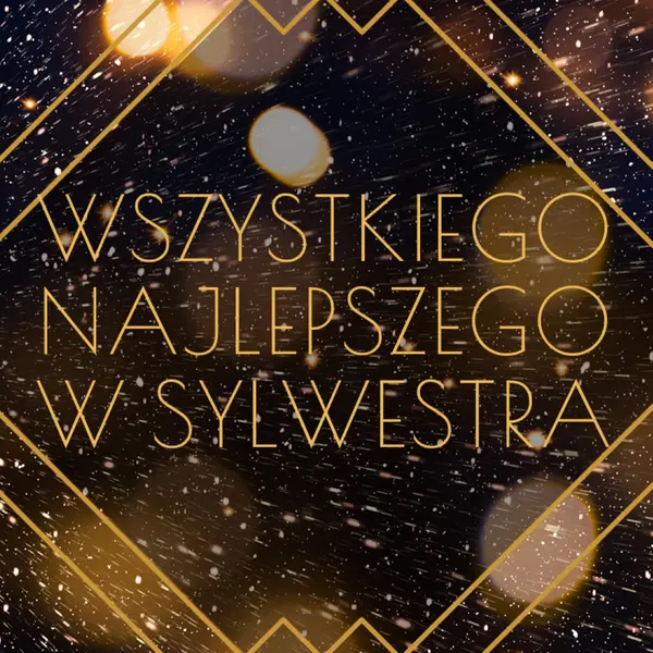 Szczęśliwego sylwestra black modern-geometric-&-linear
