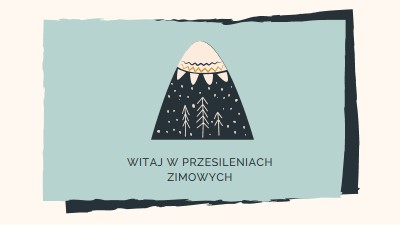 Witaj w przesileniach zimowych blue whimsical-color-block