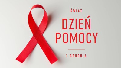 Świadomość AIDS gray modern-simple