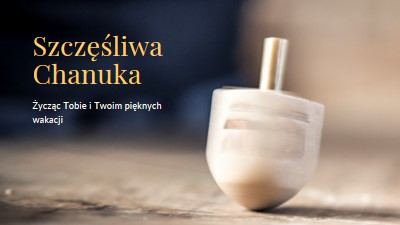 Piękno Chanuka yellow modern-simple