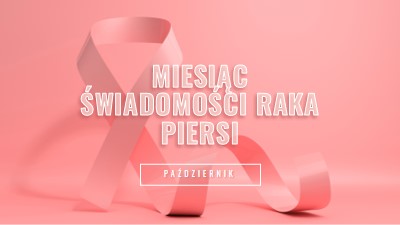 Świadomość raka piersi pink modern-bold