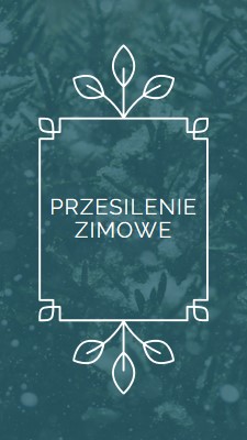 Przesilenie zimowe green modern-simple