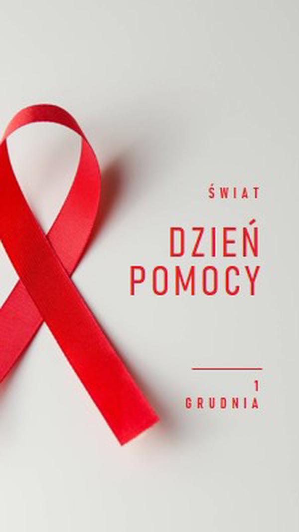 Świadomość AIDS gray modern-simple