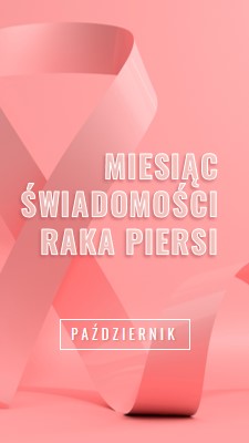 Świadomość raka piersi pink modern-bold