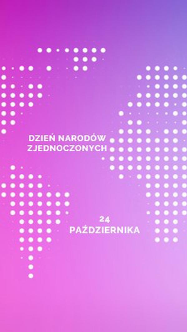 Zjednoczona stoimy purple modern-bold