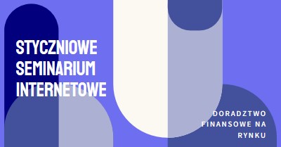 Styczniowe seminarium internetowe blue modern-bold