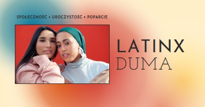 Świętowanie społeczności Latinx red modern-bold