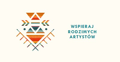 Wsparcie rodzimych artystów white modern-geometric-&-linear