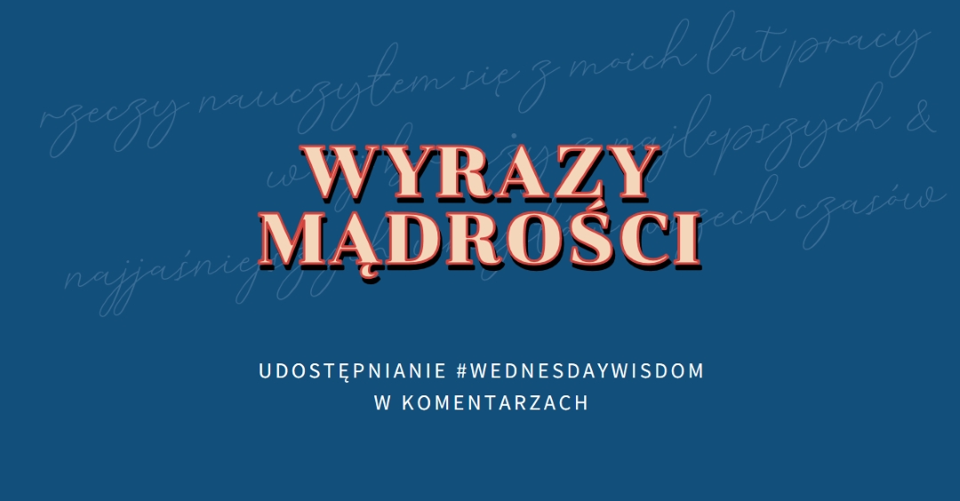 Word do mądrych blue modern-simple