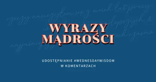 Word do mądrych blue modern-simple