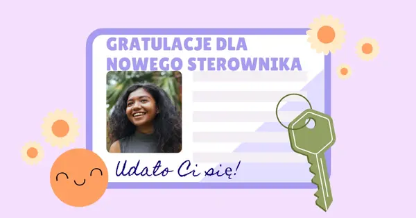 Udało Ci się! purple modern-color-block