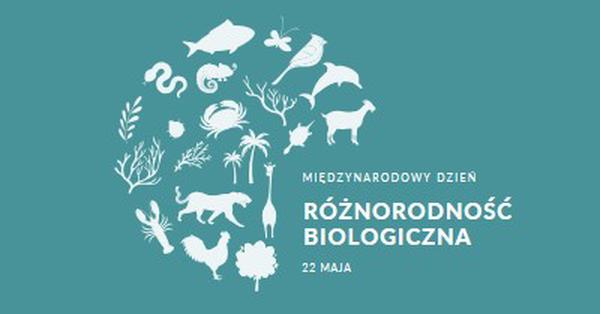 Świętuj Światowy Dzień Różnorodności Biologicznej blue modern-simple