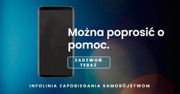 Poproś o pomoc blue modern-simple