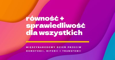 Honor Międzynarodowy Dzień Przeciw Homofobii purple modern-bold