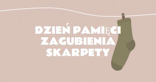 Dzień Pamięci Zagubienia Skarpety brown whimsical-color-block