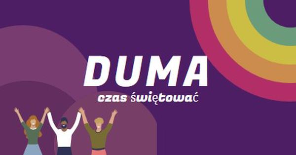 Świętowanie dumy purple modern-bold