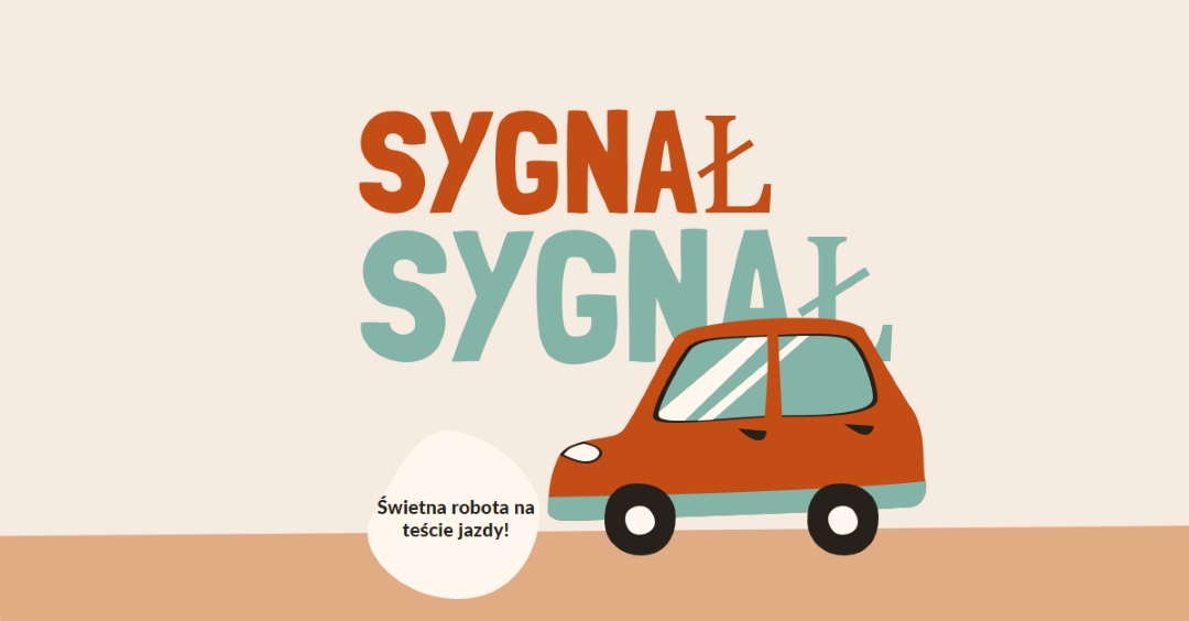 Sygnalizuj sep! orange whimsical-color-block