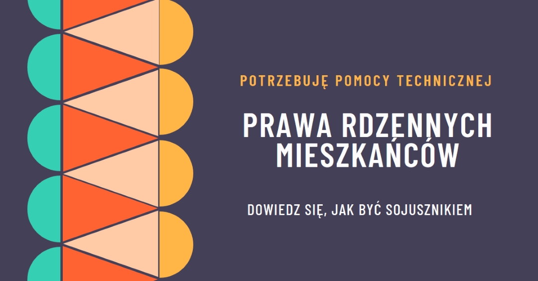 Wspieranie praw rdzennych mieszkańców blue modern-color-block