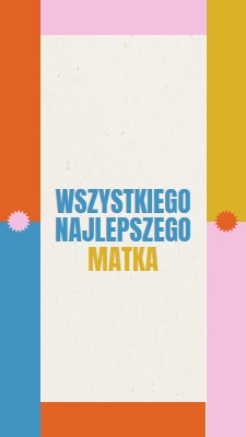 Wszystkiego najlepszego gray retro,bold,geometric