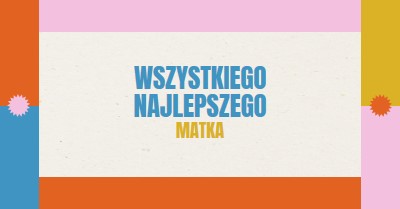 Wszystkiego najlepszego gray retro,bold,geometric