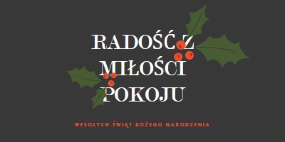 Pokój, miłość, radość gray modern-simple