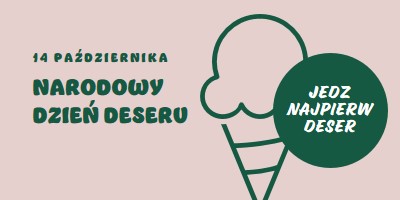 Narodowy Dzień Deseru pink vintage-retro