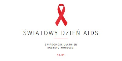 Podnoszenie świadomości na temat AIDS white modern-simple