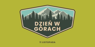 Czas wspinaczki green vintage-retro